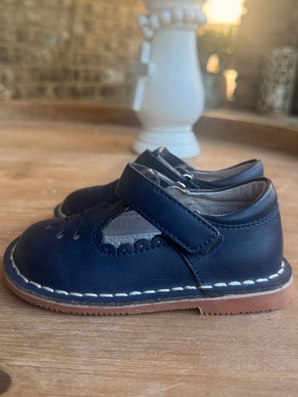 L’Amour Classic Mary Jane in Navy—Size 6